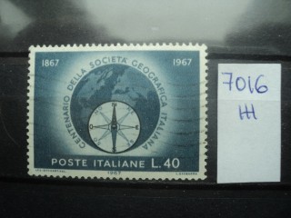 Фото марки Италия 1967г