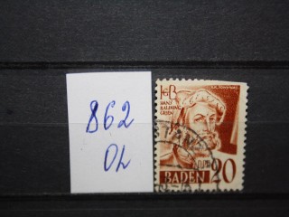 Фото марки Французская Оккупация Бадена 1948г