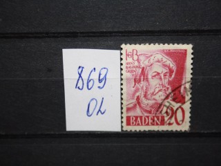 Фото марки Французская Оккупация Бадена 1948-49гг