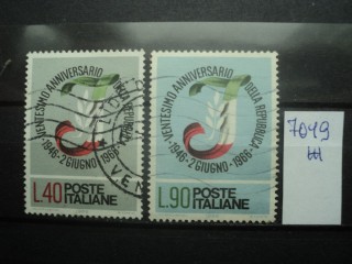 Фото марки Италия серия 1966г
