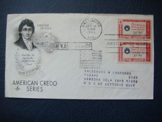 Фото марки США конверт 1960г FDC (первый день гашения) **