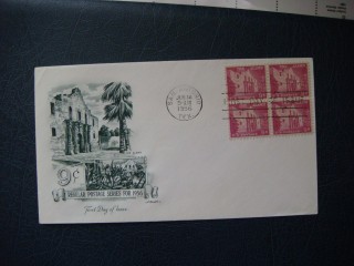 Фото марки США конверт 1956г FDC **