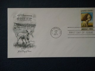 Фото марки США конверт 1971г FDC **