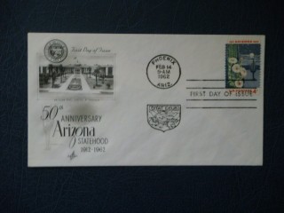Фото марки США конверт 1962г FDC **