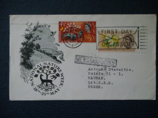 Фото марки Великобритания конверт 1963г FDC (первый день гашения) **