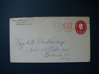 Фото марки США конверт 1959г FDС