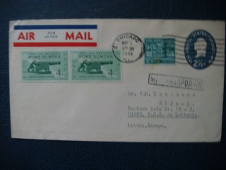 Фото марки США конверт 1961г FDC (первый день гашения)