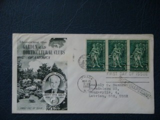 Фото марки США конверт 1958г (первый день гашения) **