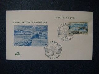 Фото марки Люксембург конверт 1964г FDC