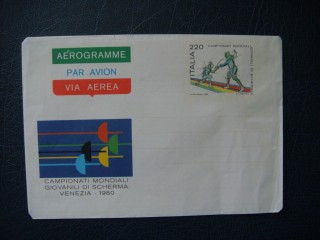 Фото марки Италия конверт 1980г FDC **