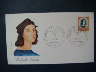 Фото марки Италия конверт 1974г (первый день гашения) **