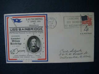 Фото марки США конверт 1961г FDC **