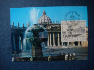 Фото марки Ватикан почтовая карточка 1975г **