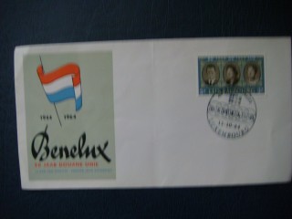 Фото марки Люксембург конверт 1964г FDC **