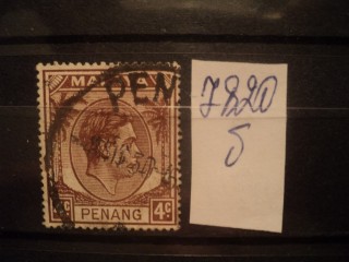 Фото марки Брит. штат Пенанг. 1949г