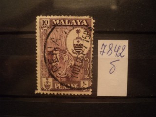 Фото марки Брит. штат Пенанг. 1960г