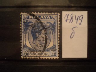 Фото марки Брит. Сингапур. 1948г