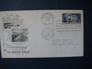 Фото марки США конверт 1959г **