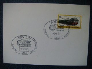 Фото марки Германия почтовая карточка 1971г FDC