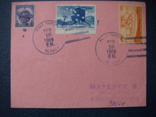 Фото марки США почтовая карточка 1959г FDC **