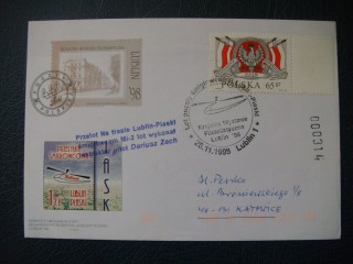 Фото марки Польша конверт 1998г **