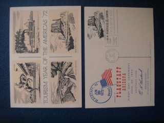 Фото марки США почтовая карточка 1972г FDC **
