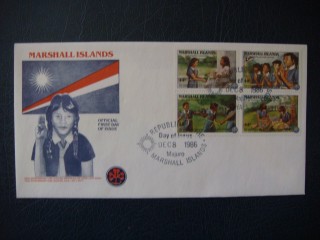 Фото марки Маршаловы острова конверт 1986г **