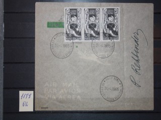 Фото марки Италия конверт 1965г **