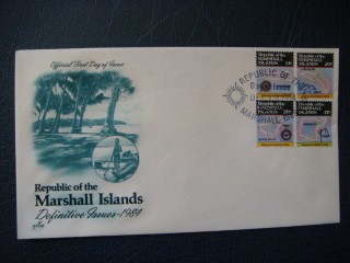 Фото марки Маршаловы острова конверт 1984г **