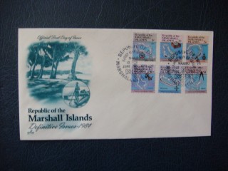 Фото марки Маршаловы острова конверт 1984г **