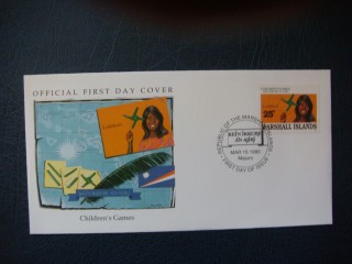 Фото марки Маршаловы острова конверт 1990г **