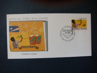 Фото марки Маршаловы острова конверт 1990г **