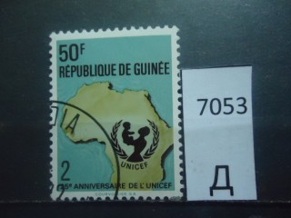 Фото марки Французская Гвинея 1975г