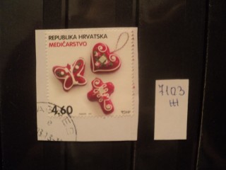 Фото марки Хорватия. Вырезка из конверта