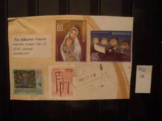 Фото марки Венгрия. Вырезка из конверта