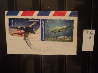Фото марки Австралия. Вырезка из конверта