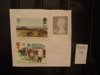 Фото марки Великобритания. Вырезка из конверта