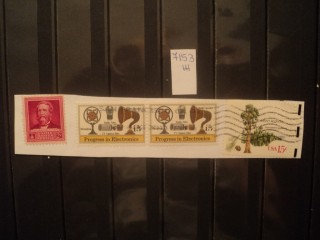 Фото марки США. Вырезка из конверта