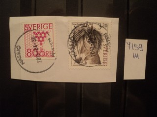 Фото марки Швеция. Вырезка из конверта