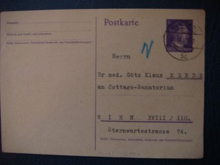 Фото марки Германия Рейх почтовая карточка 1944г **