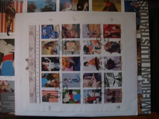 Фото марки США конверт + вкладка 2001г **