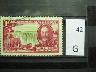 Фото марки Южная Родезия 1935г