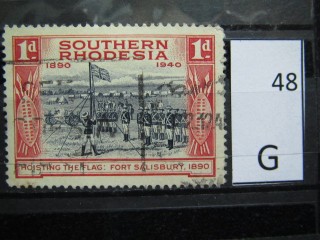 Фото марки Южная Родезия 1940г