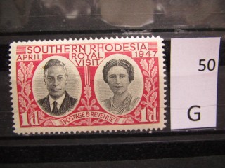 Фото марки Южная Родезия 1947г *