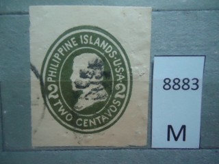 Фото марки Американская оккупация Филиппин. Вырезка из конверта
