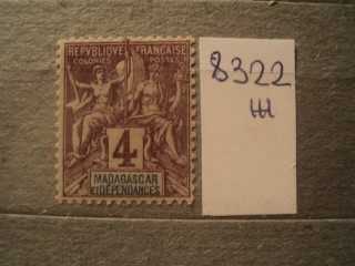 Фото марки Франц. Мадагаскар 1896г *