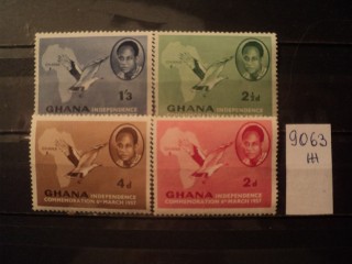 Фото марки Гана серия 1957г **