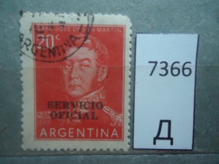 Фото марки Аргентина 1955г