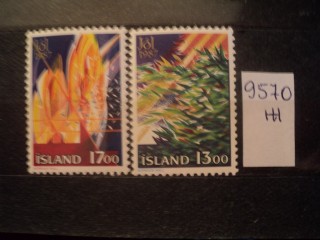 Фото марки Исландия серия 1987г **