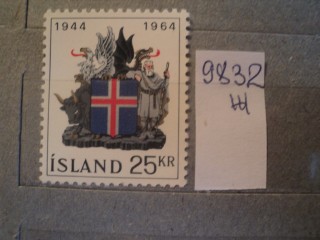 Фото марки Исландия 1964г **